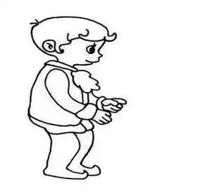 简笔画人物男孩帅气 简笔画人物男孩帅气q版校服