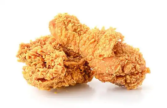 炸鸡,白色背景,背景