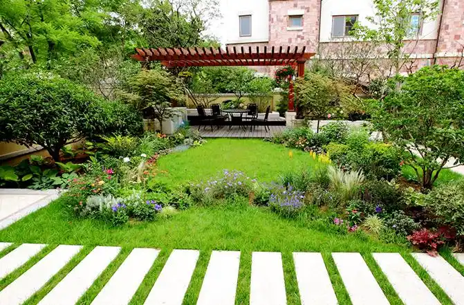 81#庭院实景图景观工程