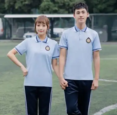 校服中学生夏季初中学生班服休闲短袖t恤高中学生毕业季班服-阿里巴巴