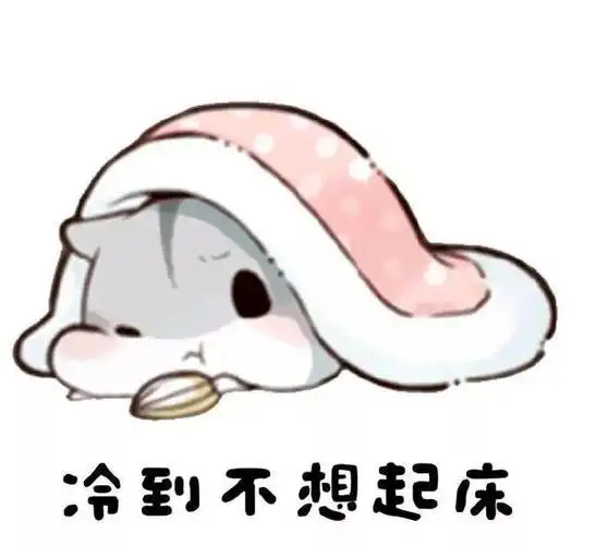 仓鼠表情包:冷到发抖了