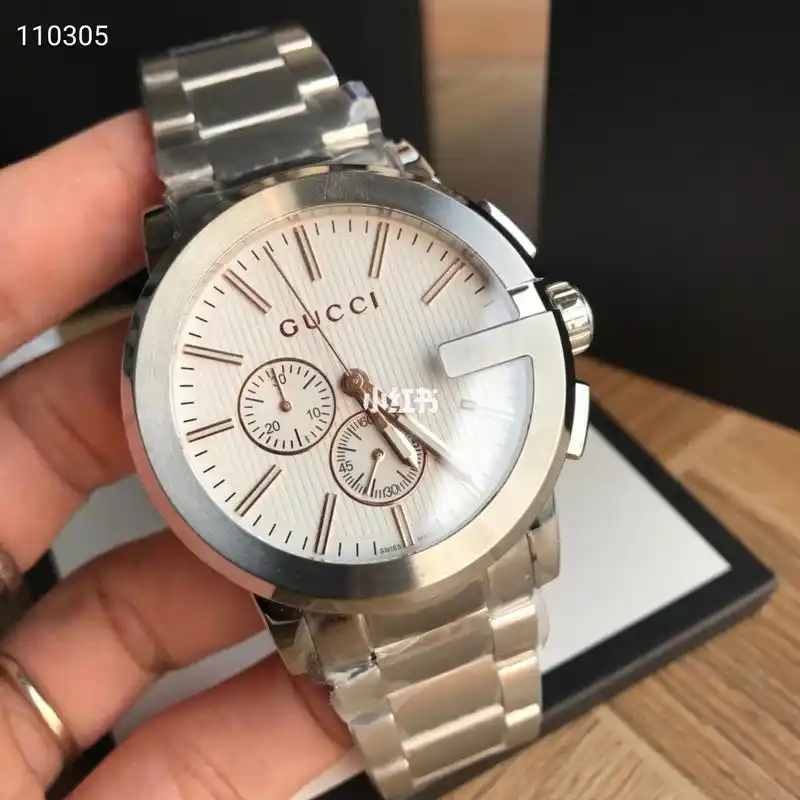 gucci手表古驰海报款石英计时男士腕表