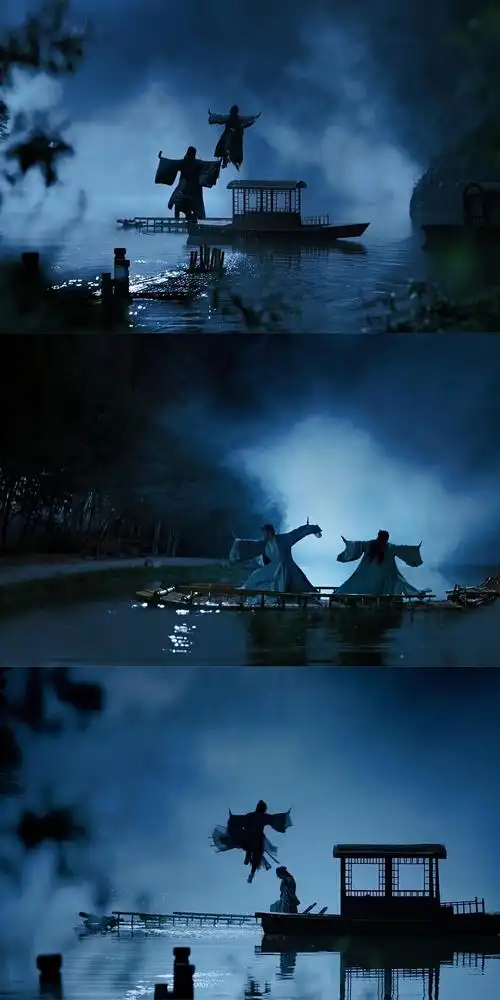 除了遵循视觉冲击力,《山河令》最绕不过去的还是无处不在的唯美画风