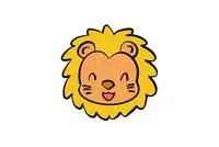狮子头简笔画