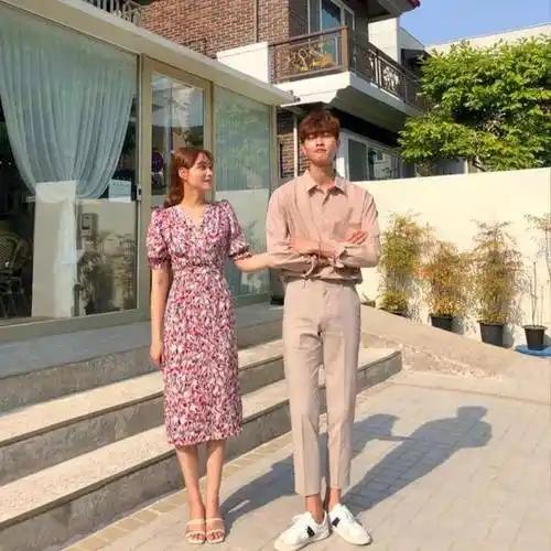 原创身高156小个子跟183男友情侣装搭配,显高时尚气质,秀恩爱很高级