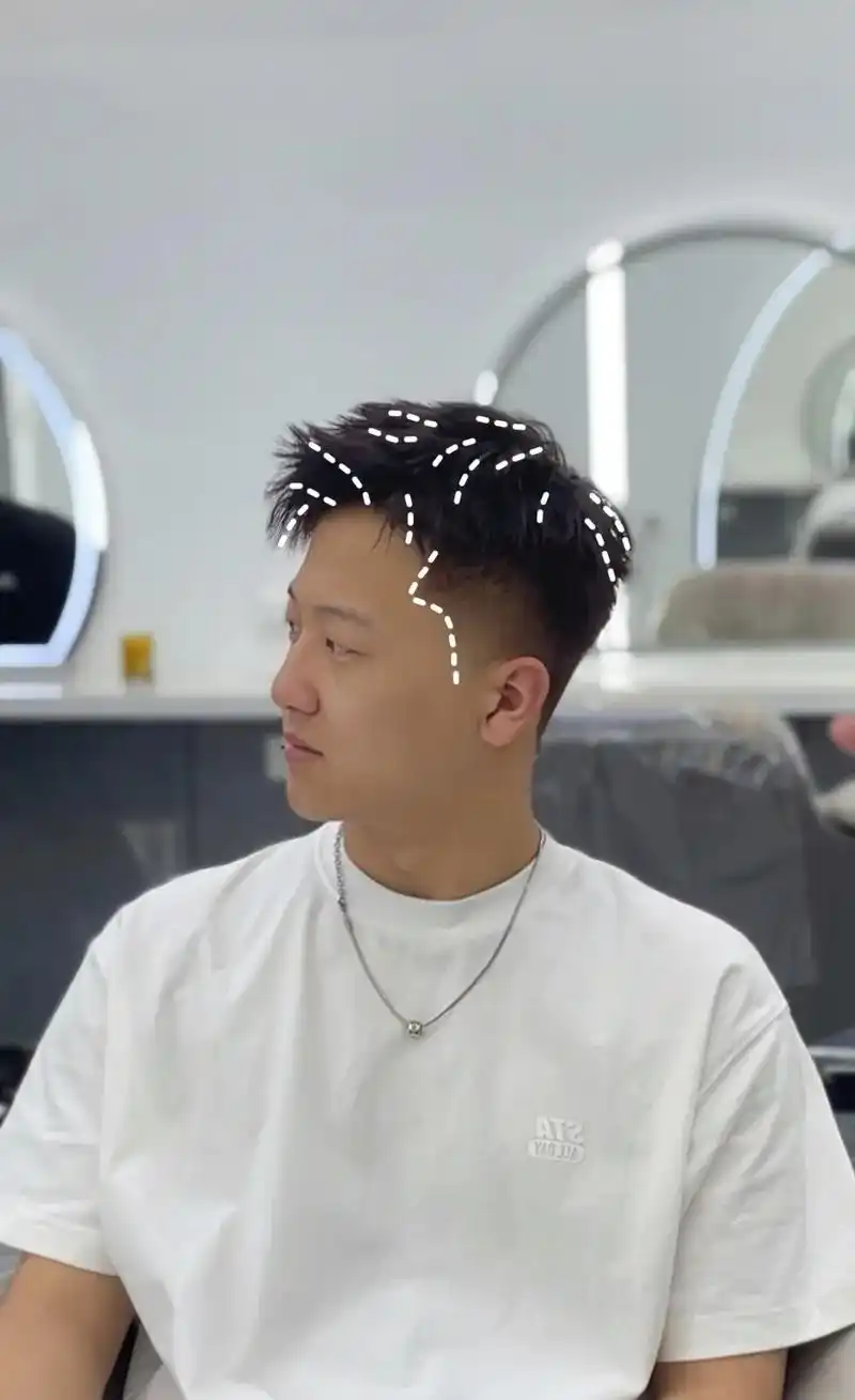 夏季清爽型三七分的升级版2.0三七分.发型细节在于打破传统的 - 抖音