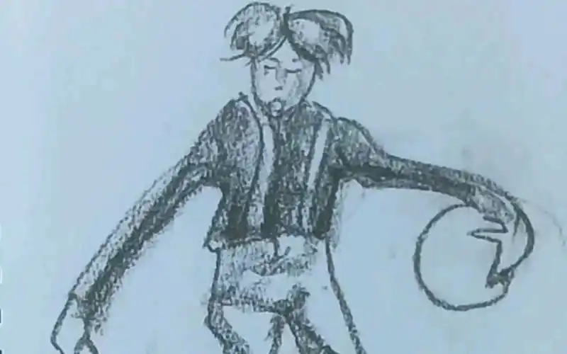 画画一分钟之打篮球的人物速写练习