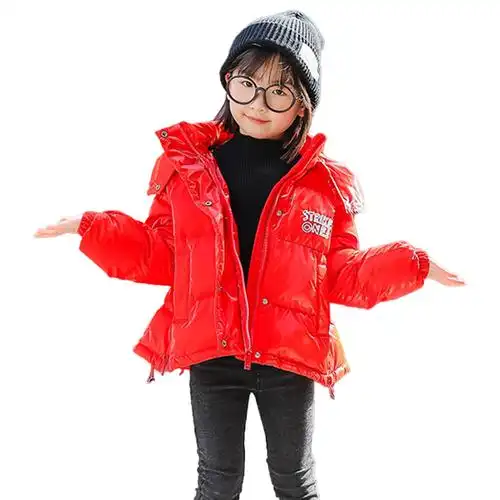 史努比snoopy儿童羽绒服男女中大童冬季外套时尚短款素色羽绒服hl2