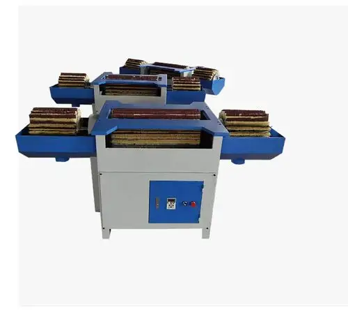 木工机械抛光机木材打磨抛光机楼梯柱相框三头打磨抛光机