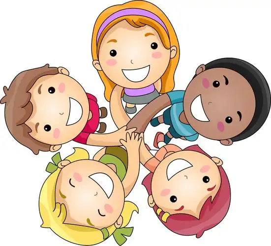 一起仰头的卡通儿童图片素材(图片id:377219)_-卡通人物-人物图片