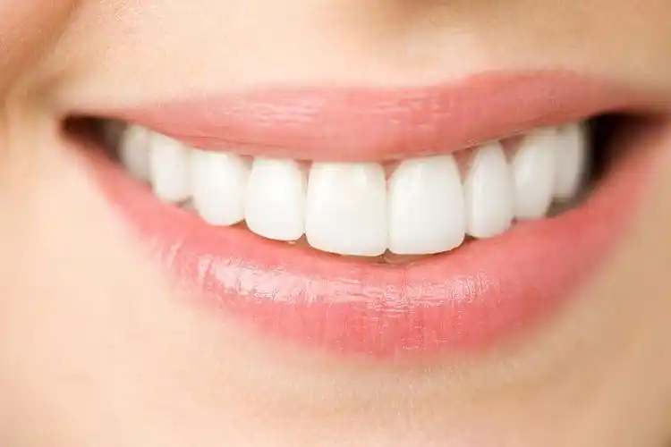 性感美女洁白的牙齿