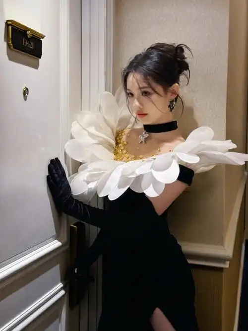 林允一朵盛开的花##林允的礼服开花了