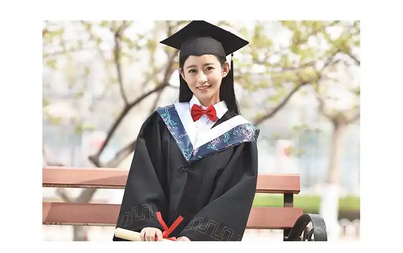 学位学士服定制毕业礼服文科工科中大学生本科硕服演出照盛昭达黄色