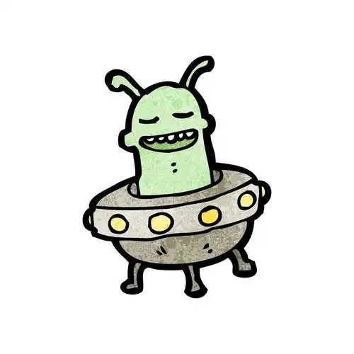 外星人,向量,在白色背景上的卡通外星人