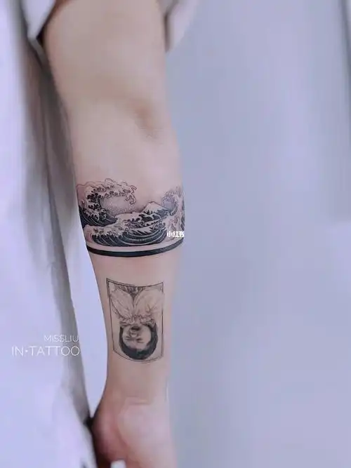 浮世绘海浪臂环