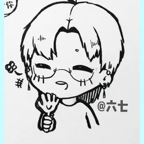 想姐姐时画的简笔画(2961069961072378@the9-刘雨昕