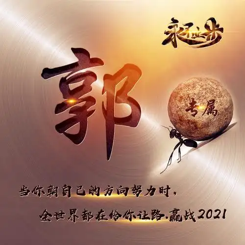 编号2544:个性微信头像订制,2021永不止步,蚂蚁励志,网络热门头像
