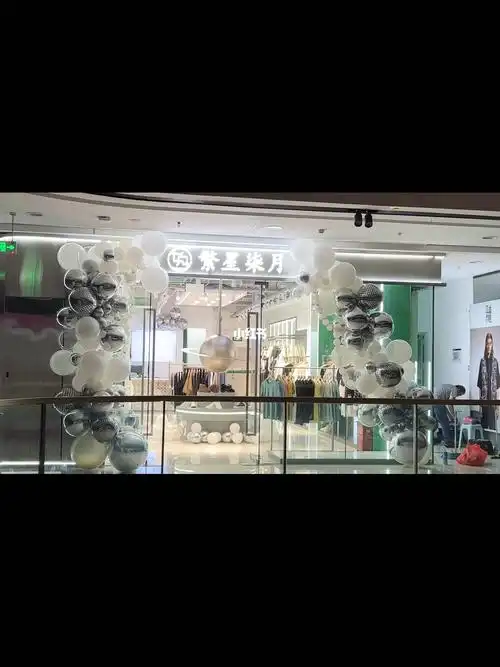 商店门头气球布置