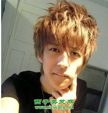 男生发根定位烫效果图尽显另类潮流