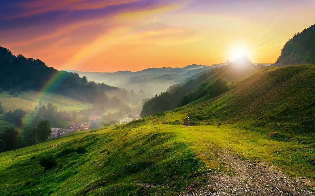 阳光下唯美意境壁纸,高清图片,电脑桌面-壁纸族
