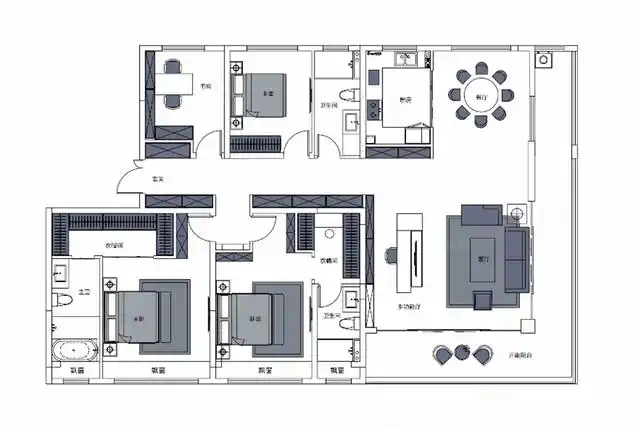 殿堂级的居家大平层户型,值得品鉴!