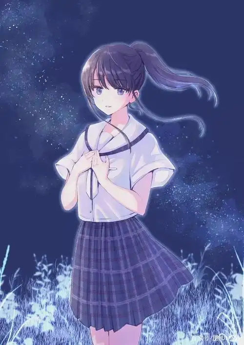 二次元校服女生壁纸 夏天你换新校服了吗