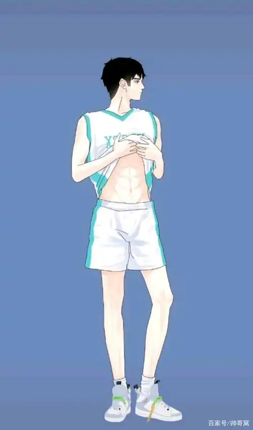 你喜欢看动漫吗?帅气的运动型男生,光看照片都能感觉到他的气质