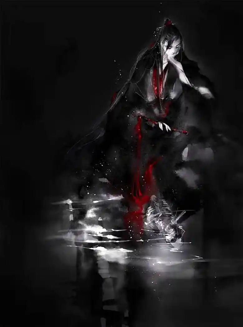 魔道祖师古风动漫壁纸:青青河边草,绵绵思远道!