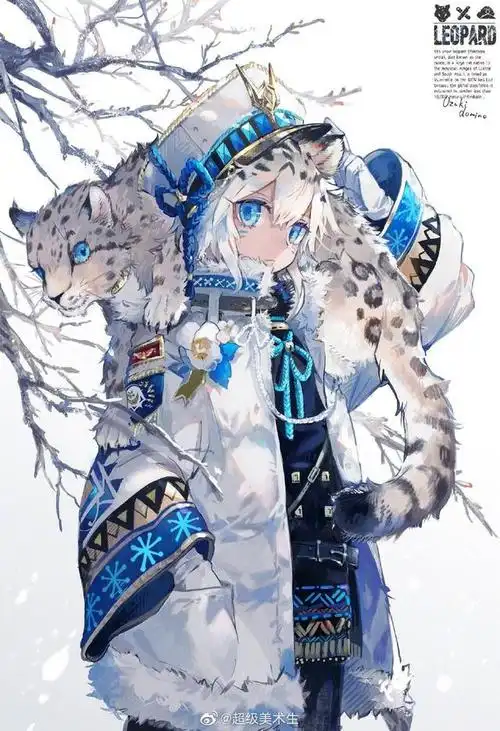 画风精致的动物拟人化少年,人物插画设计师:ozadomi