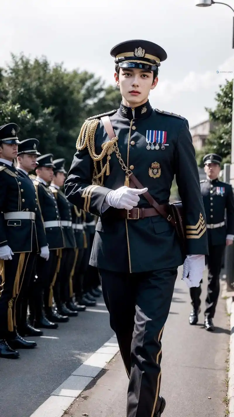 英姿飒爽的男军官即将出征,愿世界和平,没有战争#军装 #俄罗 - 抖音