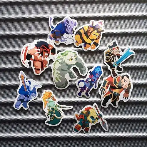 dota2手办刀塔2周边自走棋影魔sf蓝猫pa哈斯卡饰品旅行箱防水贴纸