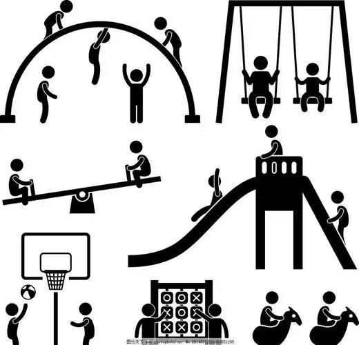 幼儿园户外活动平面图设计简笔画
