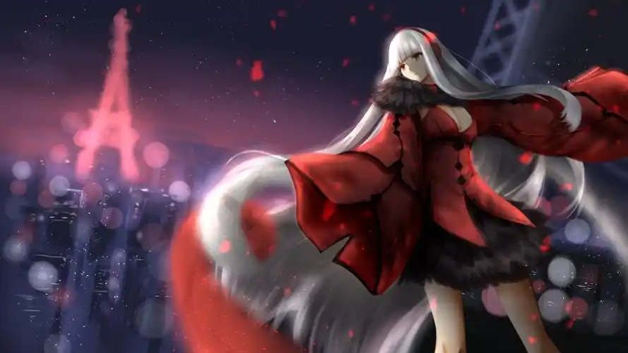 vera 白色长发动漫女生4k图片,4k高清动漫图片,娟娟壁纸