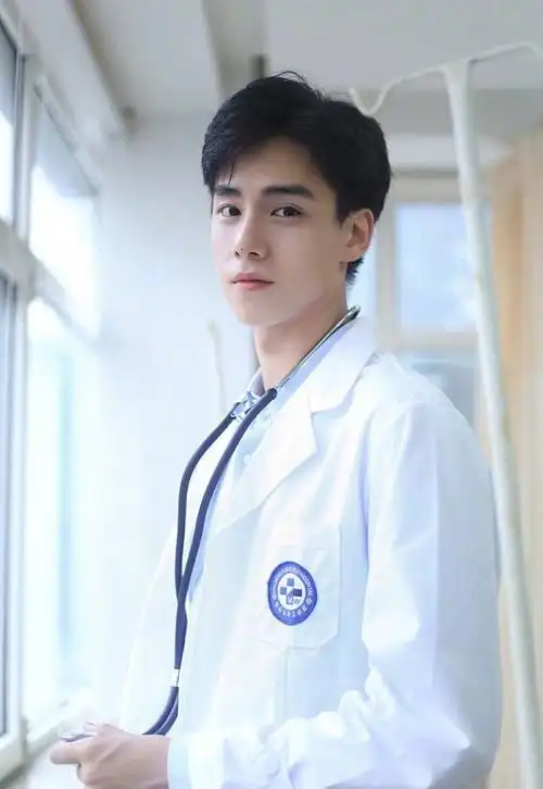 胡一天帅气医生制服阳光写真图片810
