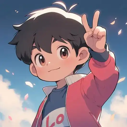 比耶小男孩 - 娟子海报设计 - 抖音