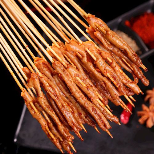 商用鸭肠小串整箱网红夺命铁板卤香烧烤半成品冷冻食材油炸串小吃