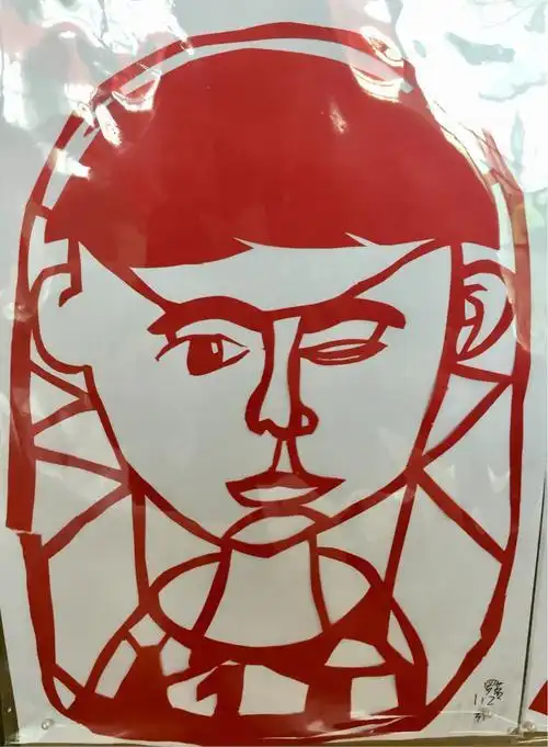 薛之谦肖像剪纸