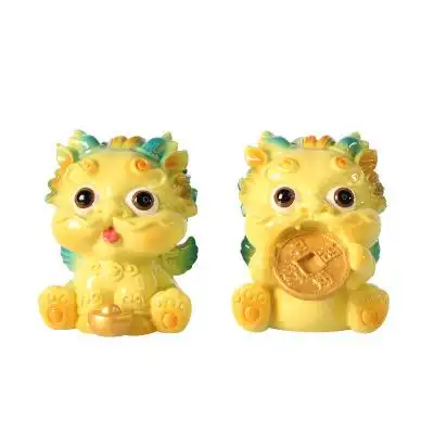 新年创意家居汽车树脂摆件可爱公仔卡通聚财纳福貔貅新年年会礼品