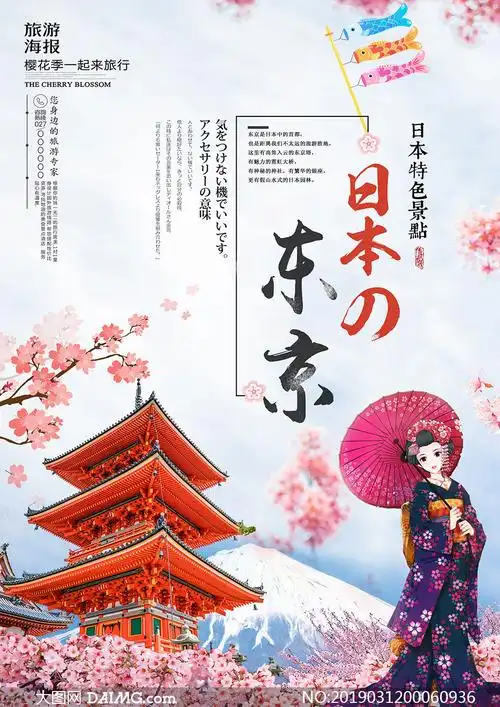 日本东京旅游宣传海报psd源文件