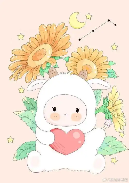 原创插画|十二星座之白羊座  装饰画超话绘画超话#治愈系插画#每日一