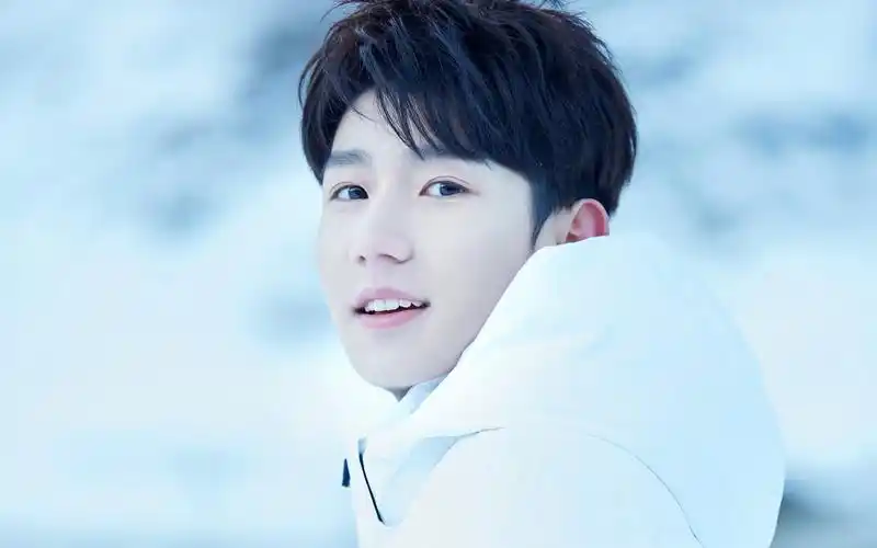 tfboys王源冬日户外帅气壁纸_冰雪之间干净少年