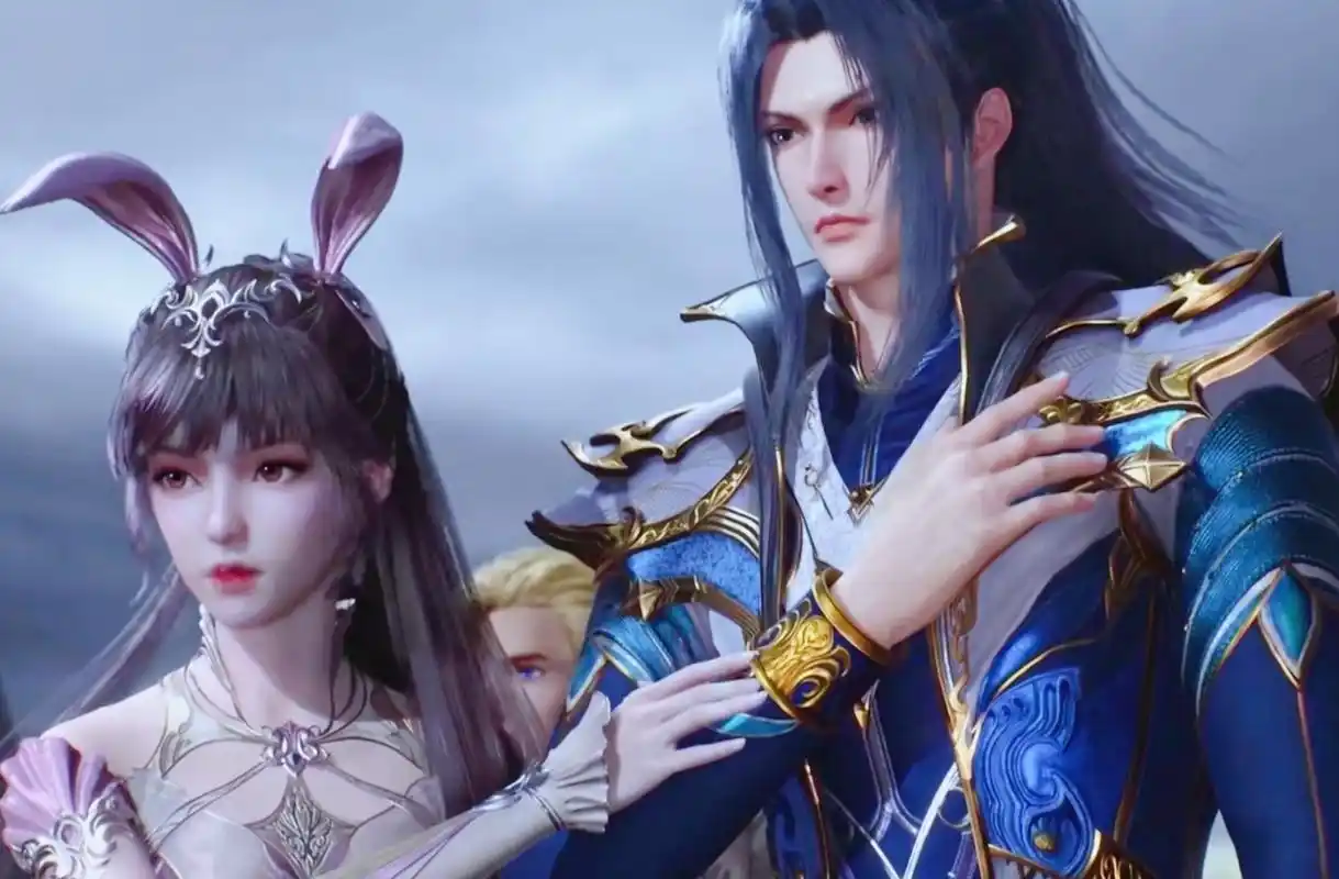 唐三小舞再现神仙互动,小舞扶胸跳舞动作曼妙,表情又纯又欲