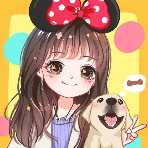 cr:喵梦nya,晚安朵朵超可爱的卡通动漫女生头像,闺蜜头像.
