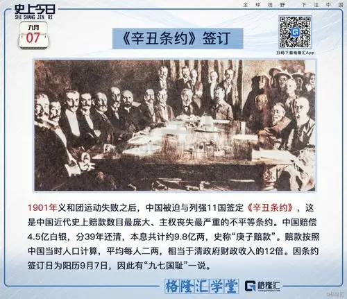 格隆汇图说 | 史上今日:《辛丑条约》签订