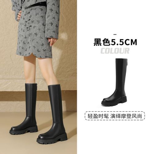 【简约百搭】秋冬骑士靴保暖过膝靴时尚简约中长筒靴女鞋