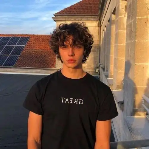 男生欧美卷发参考