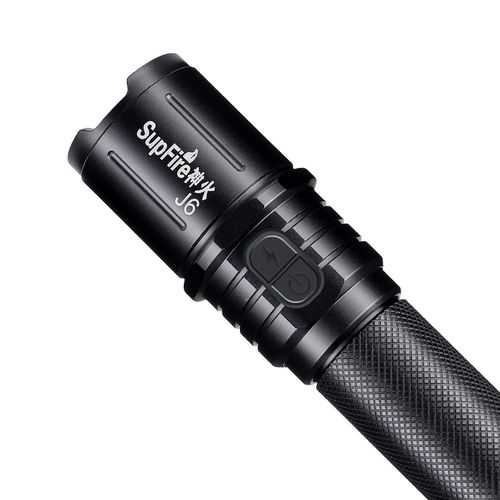 神火官方旗舰j6小型强光手电筒战术防身远射手电筒