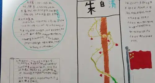 你眼中的朱自清手抄报 生活中的角手抄报