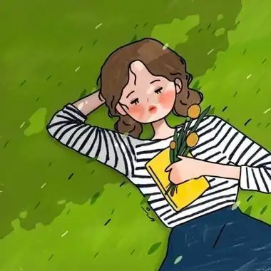 手绘小清新女生头像