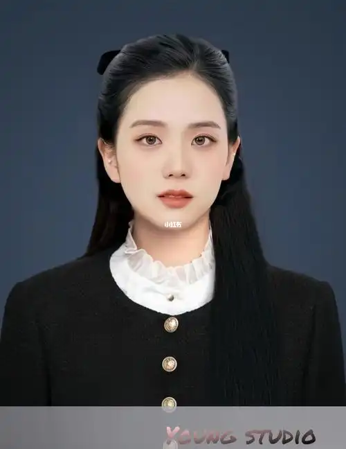 帮明星修证件照的第一天jisoo